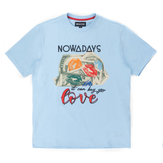 M336 Lipstick On Money Tee - Blue