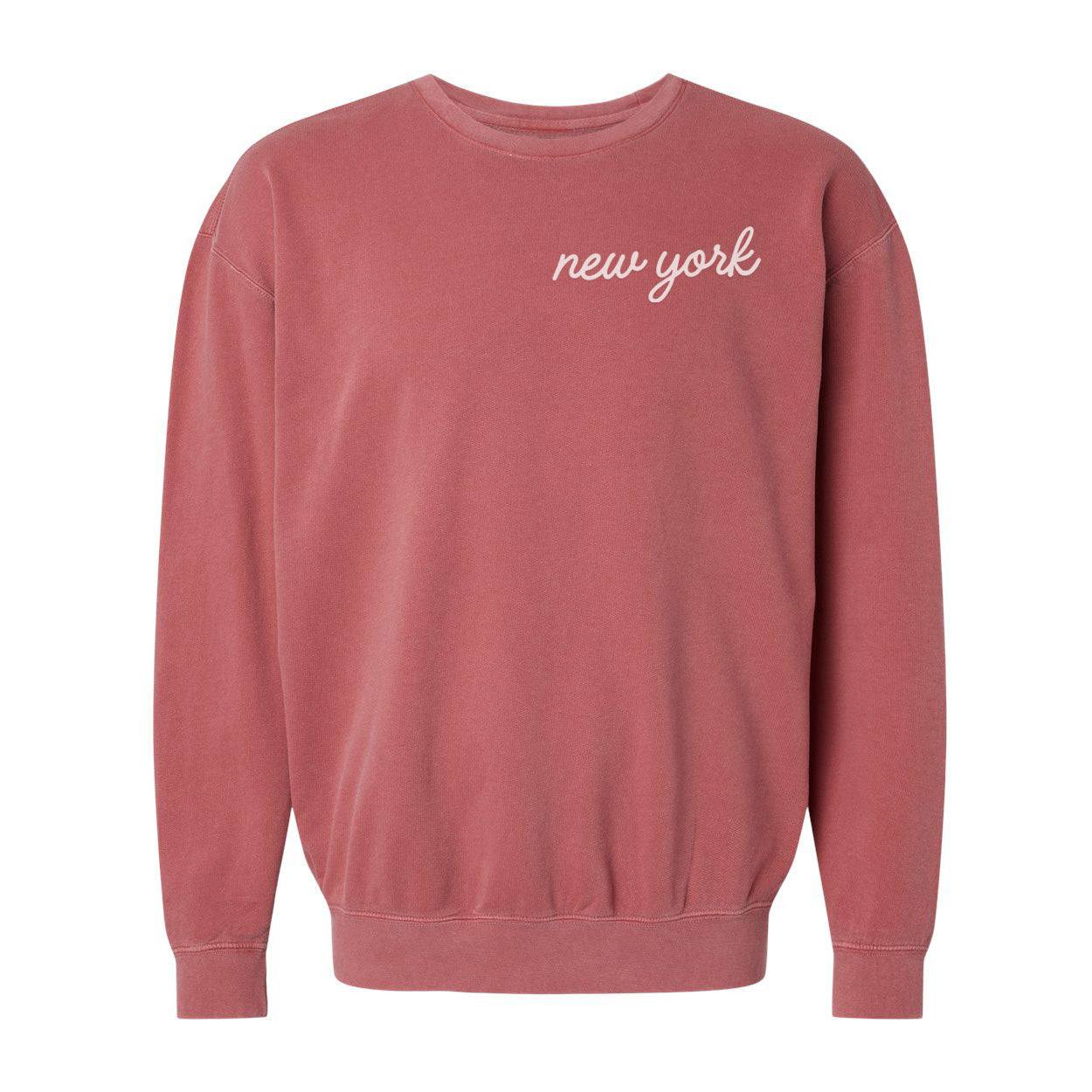New York Cursive Washed Sweatshirt