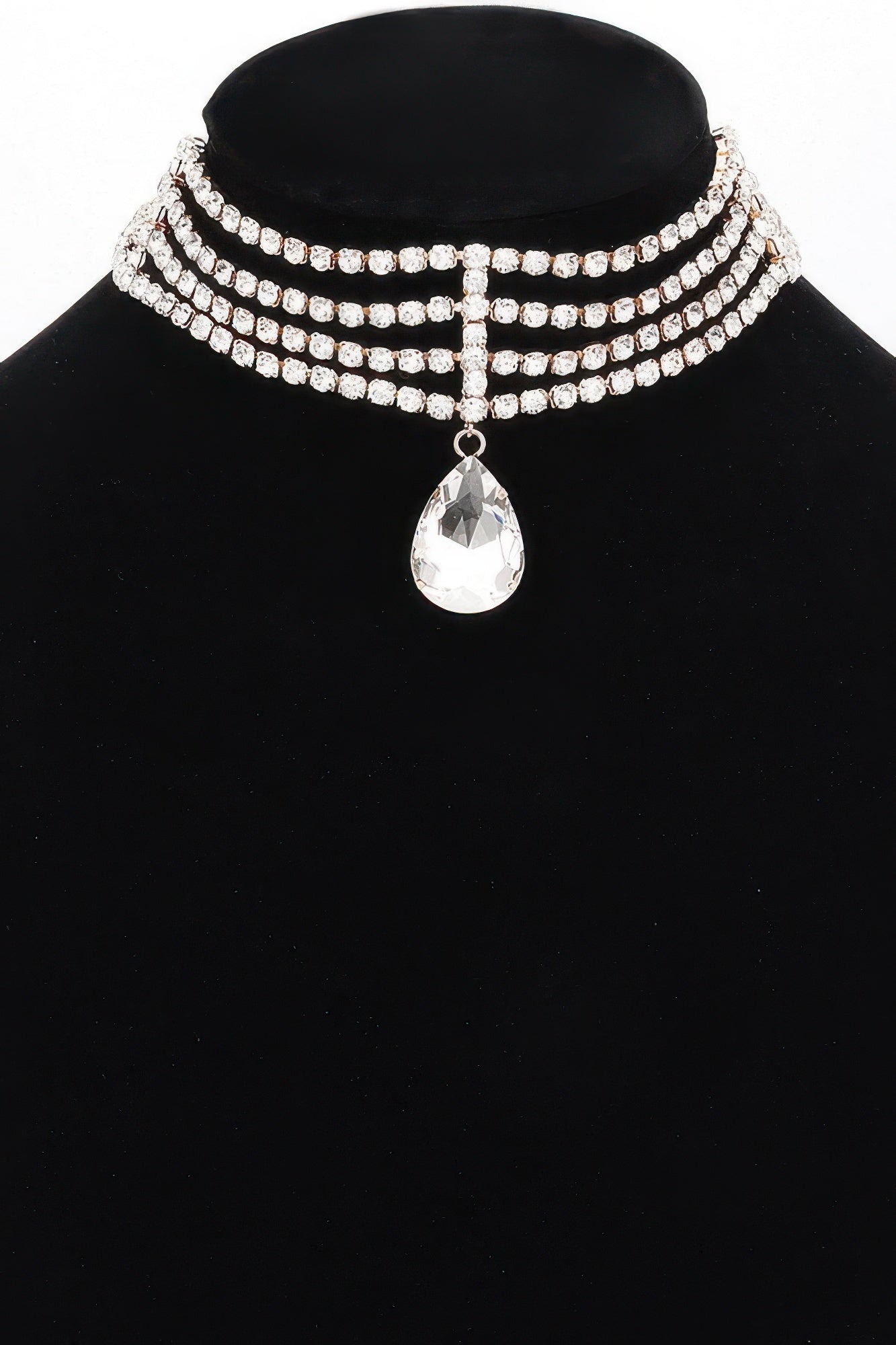 BROADWAY Rhinestone Choker & Crystal Pendant: NYFW BYMANYC ® New York