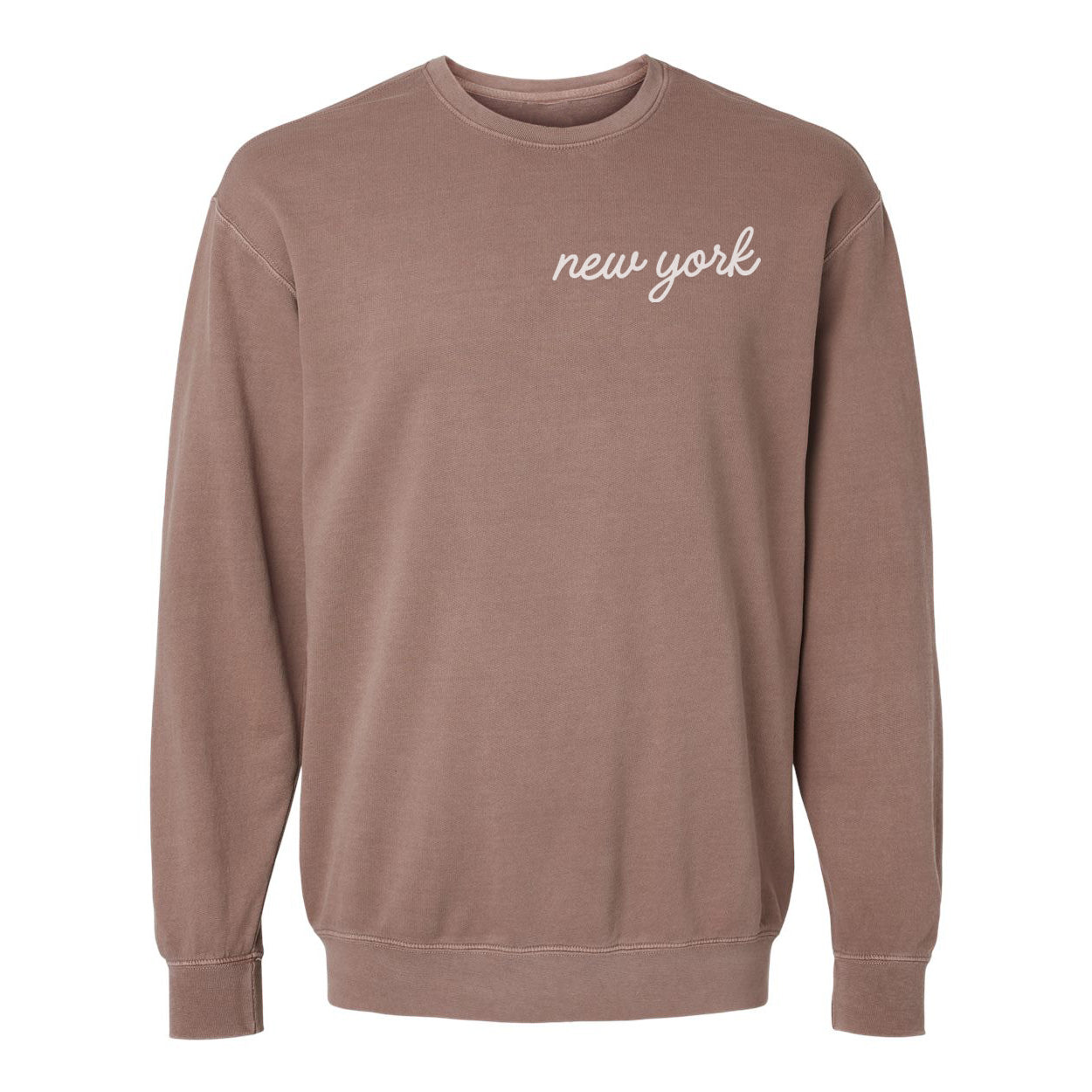 New York Cursive Washed Sweatshirt