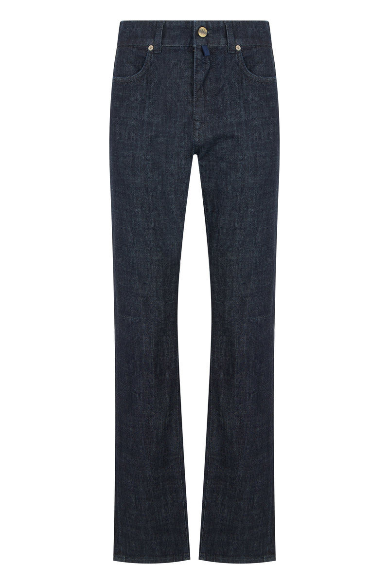 Straight Leg Jeans in Blue Denim