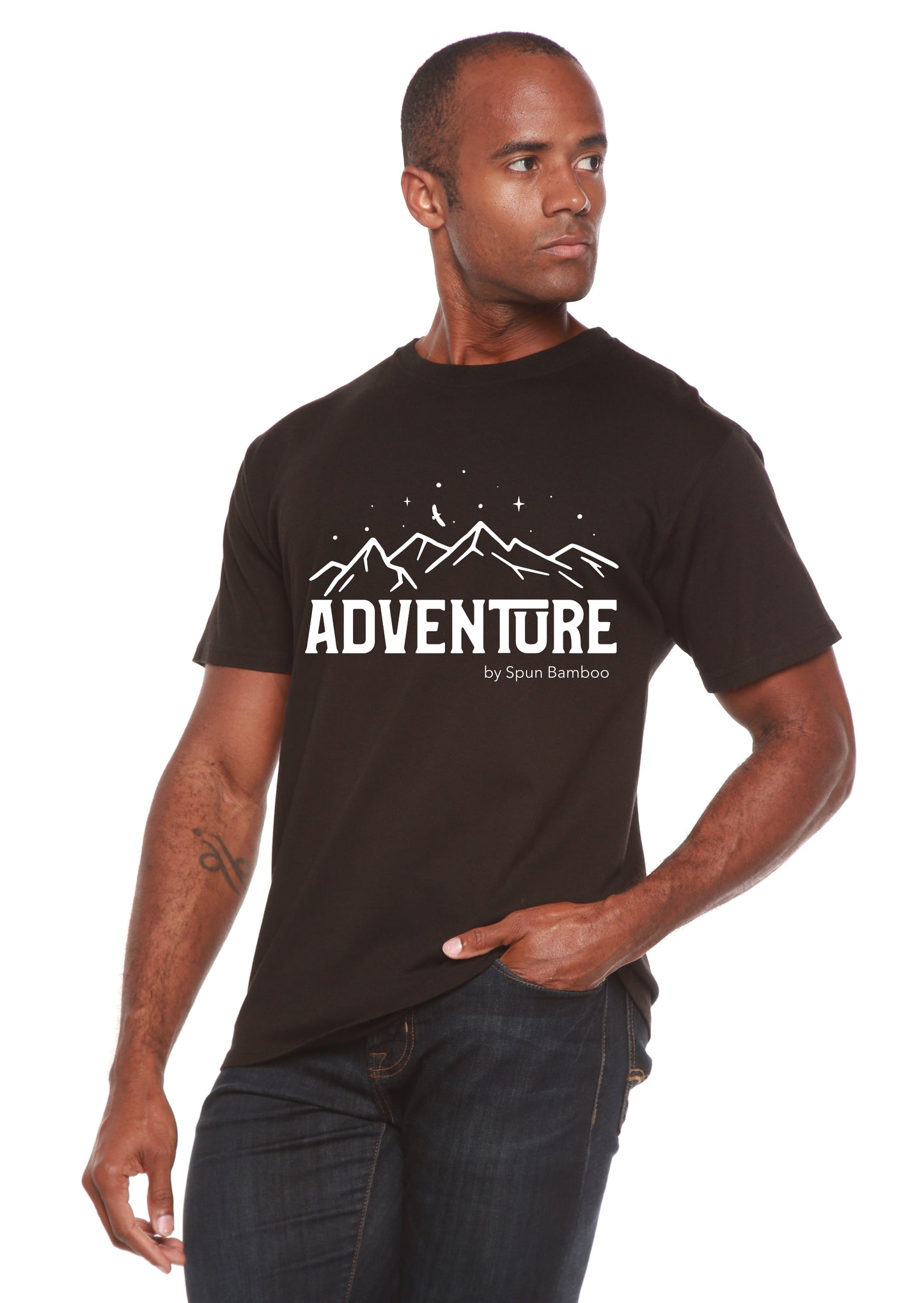 Adventure Printed Men's Bamboo Viscose/Organic Cotton Short Sleeve T-Shirt