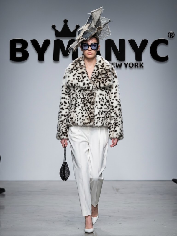 Women's Snow Leopard Faux Fur Short Jacket BYMANYC ® New York CONTEMPORARY VIBRANT MODERN FASHION - New Collection