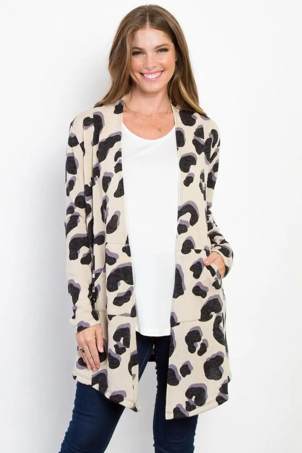 Trendsi Be Stage Pocketed Knit Cardigan - Apparel &