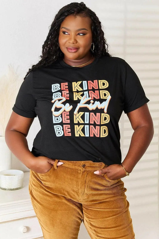 Trendsi Be Kind Positivity Infusion Tee - Clothing & Apparel
