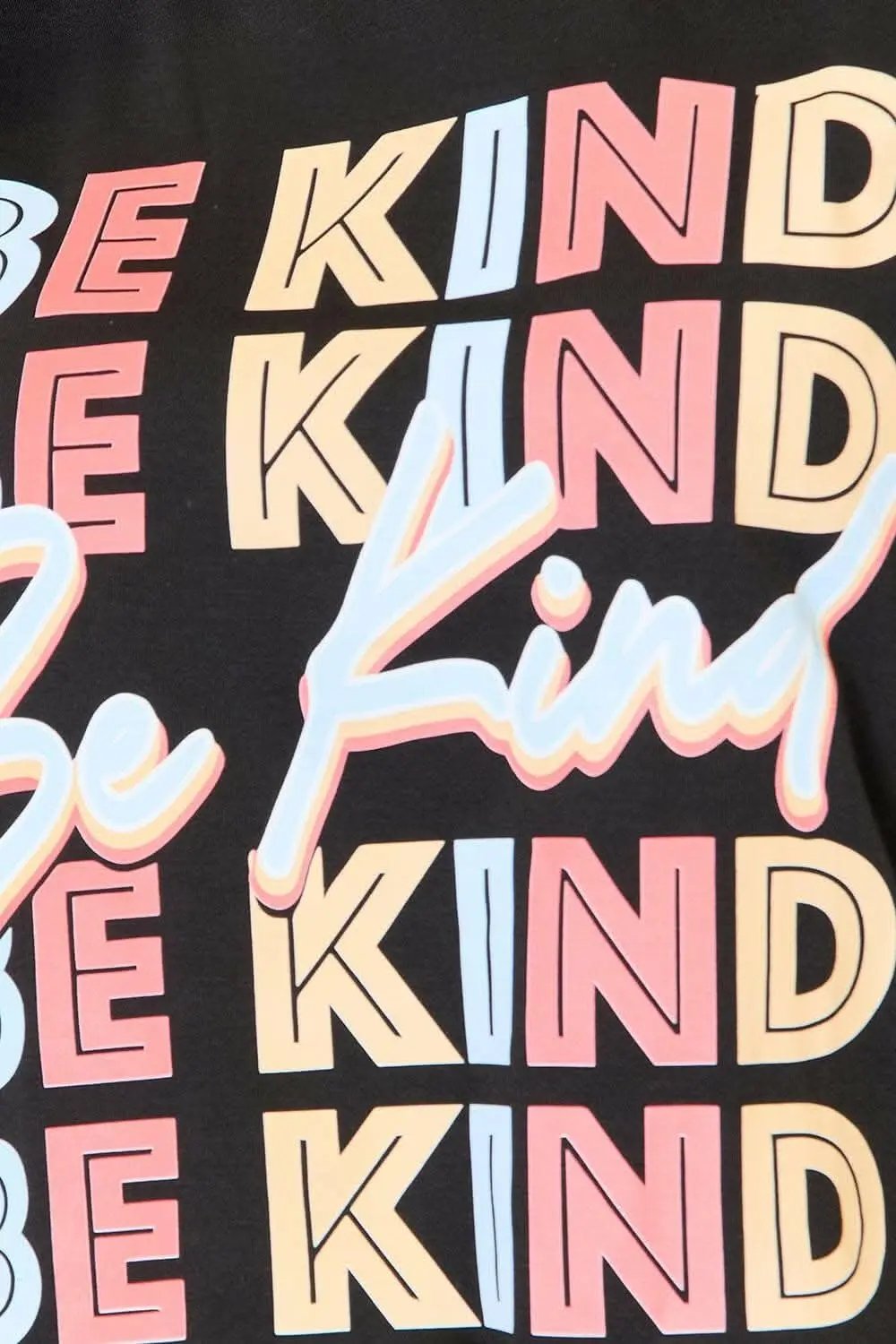 Trendsi Be Kind Positivity Infusion Tee - Clothing & Apparel