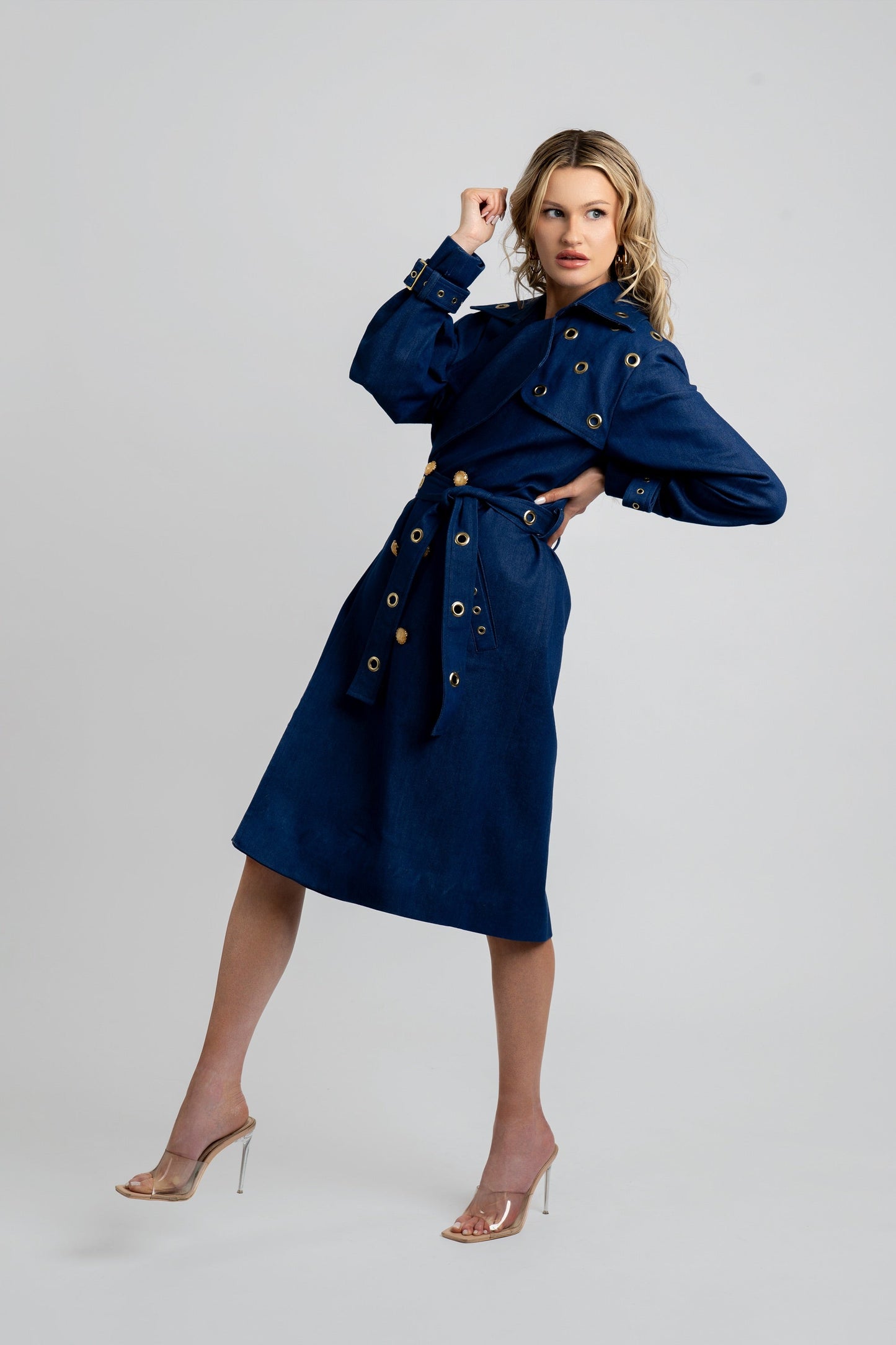 Bellina Denim Trench Coat