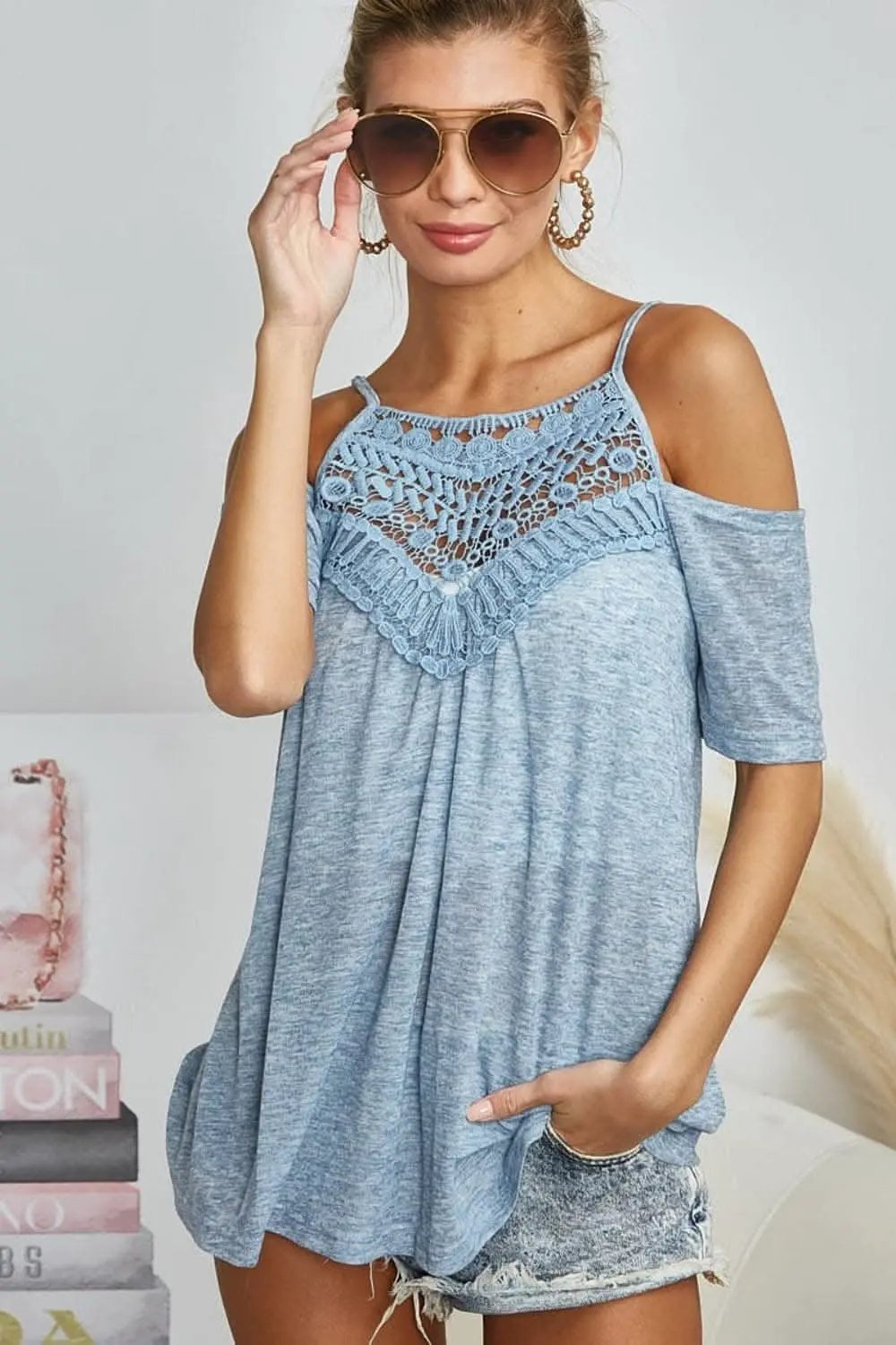 Trendsi BiBi adjustable lace tank top - LoveSalve