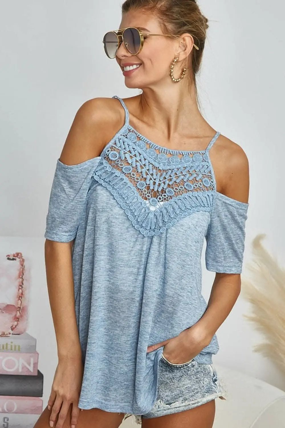 Trendsi BiBi adjustable lace tank top - LoveSalve
