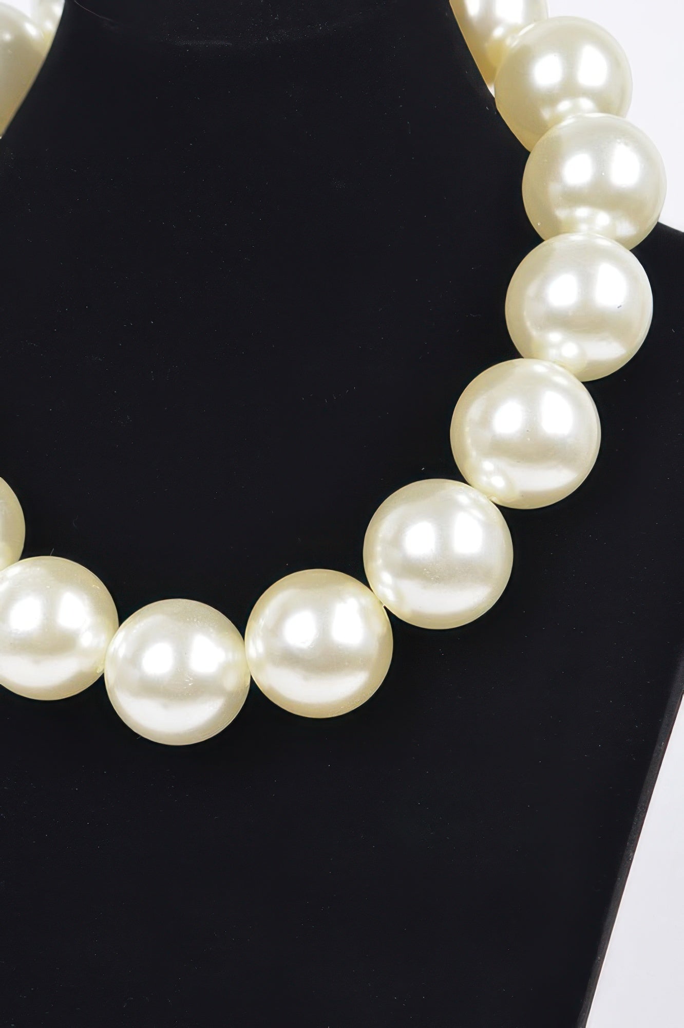 Big Round Pearl Necklace | Bold Statement BYMANYC ® New York