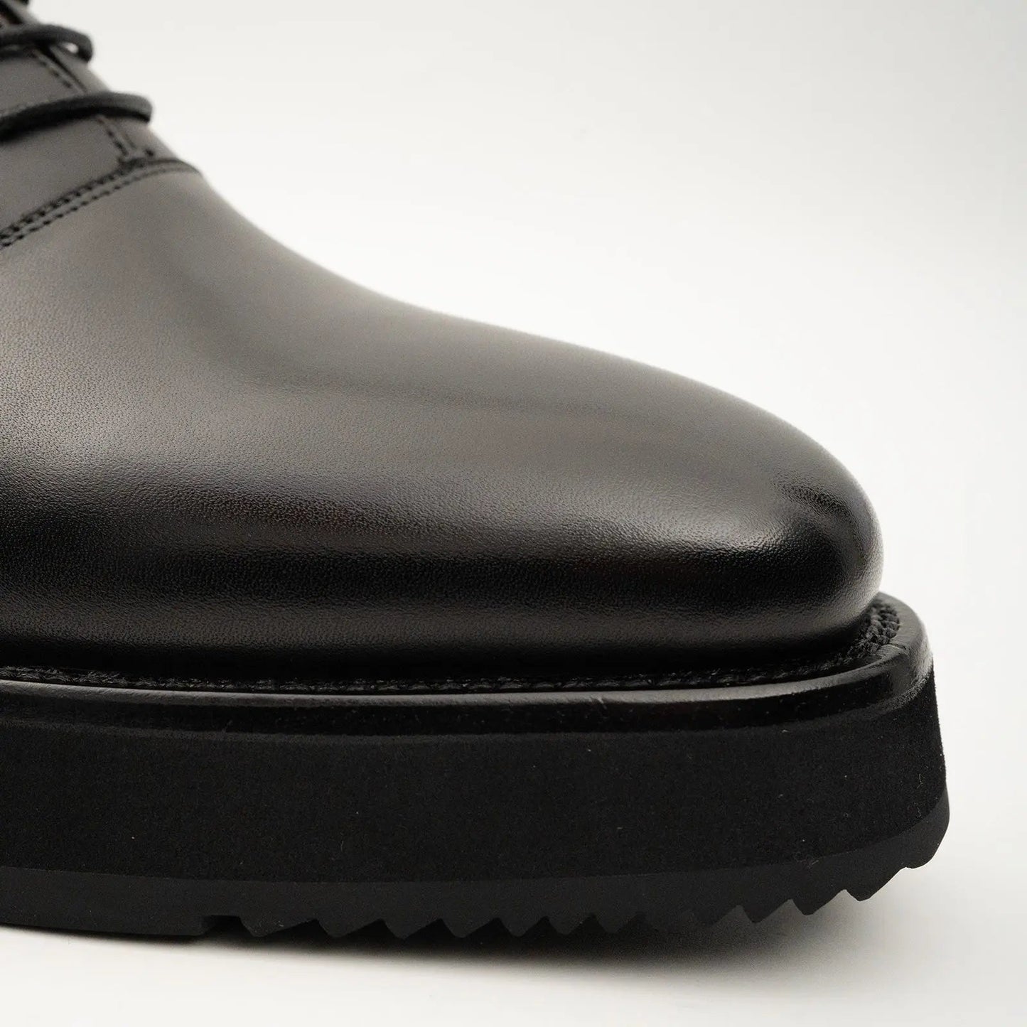 Black Calfskin Oxford Shoes