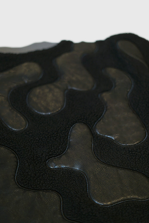 Sherpa & Faux Leather Bomber Jacket