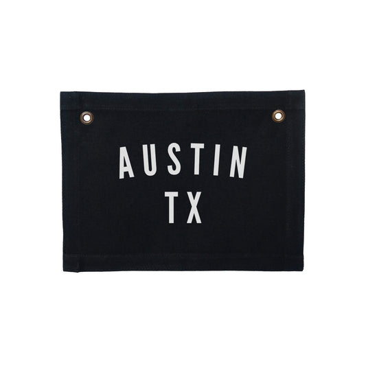 Austin Texas Small Canvas Flag