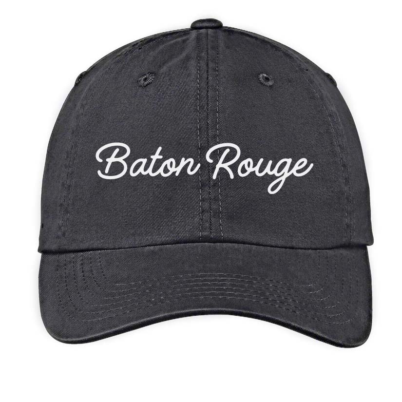 Baton Rouge Cursive Baseball Cap