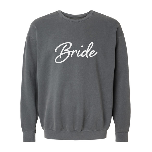 Bride Cursive Washed Sweatshirt