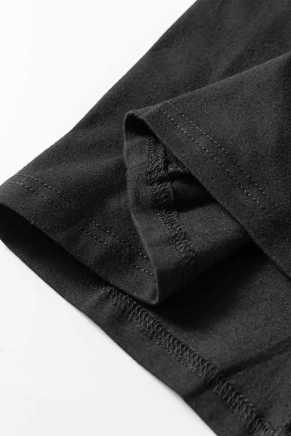 Love Salve Black Tunic Top Women's Daily Basic Tee - Soft & Comfy