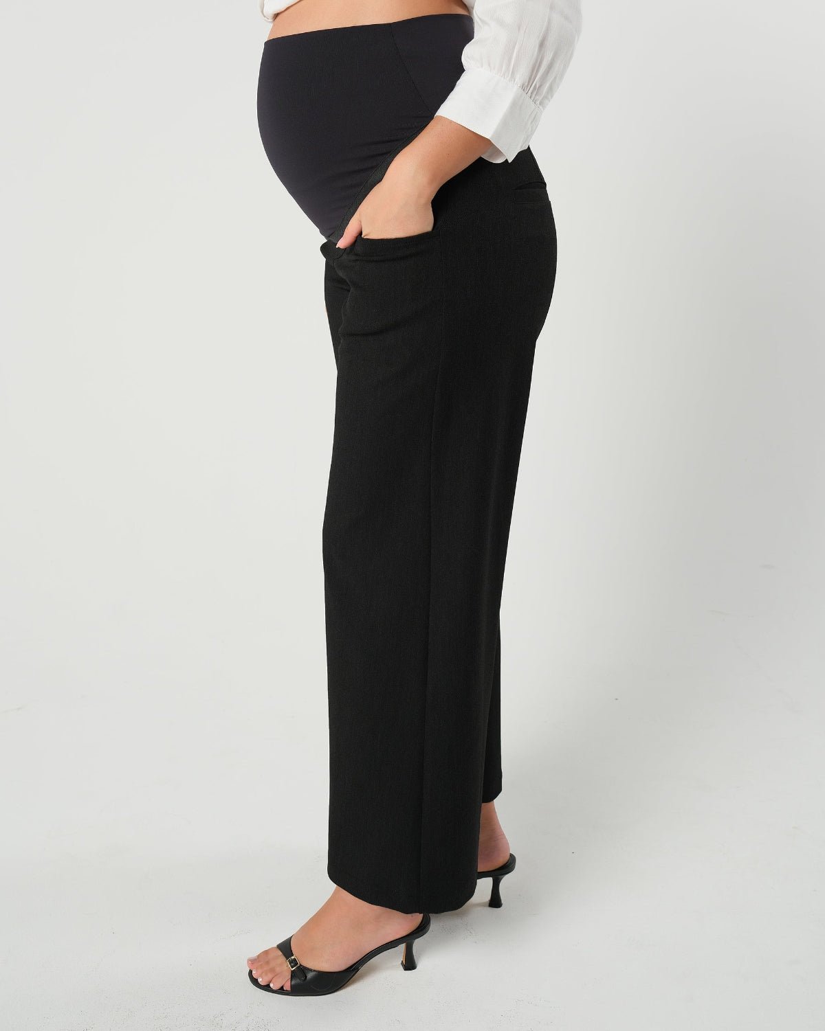 Nathalie Wide Leg Maternity Trouser (Regular & Petite)