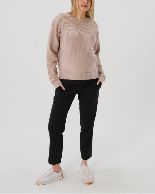 Elizabeth Under Belly Maternity Pants in All-Season Wool