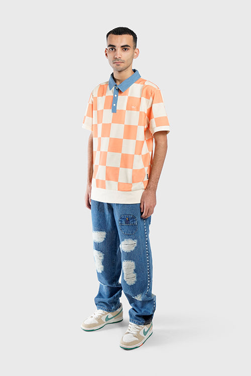 Embroidery Lines Comfortable Denim Jeans