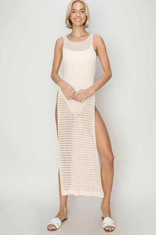 Trendsi swimwear - Boho Goddess Crochet Backless Dress for Summer Glam