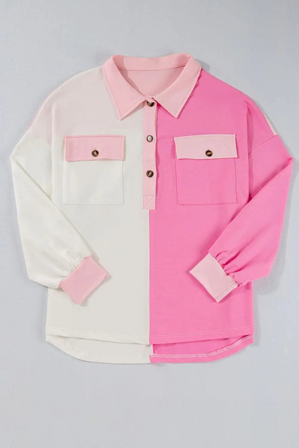 Love Salve Color Block Sweatshirt Daily Wear Women's Plus Size Top: Soft, Casual