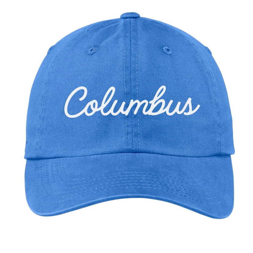 Columbus Cursive Baseball Cap