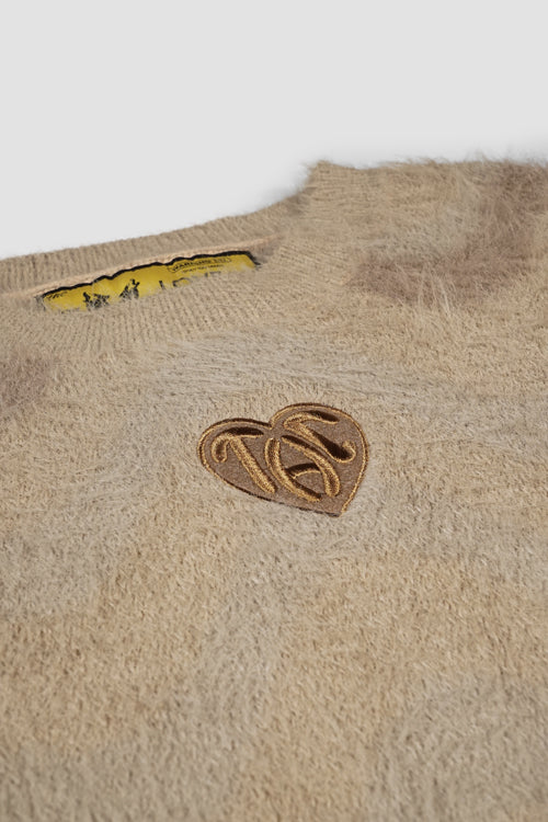Mohair Knit Crewneck Sweater