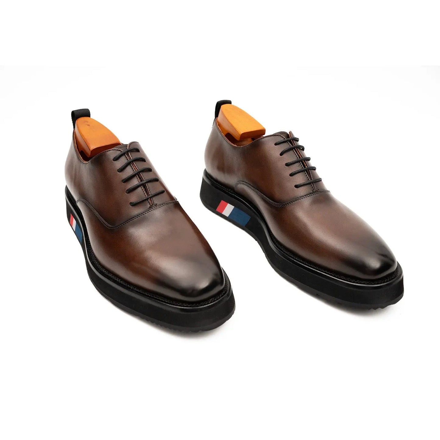 Brown Calfskin Oxford Shoes