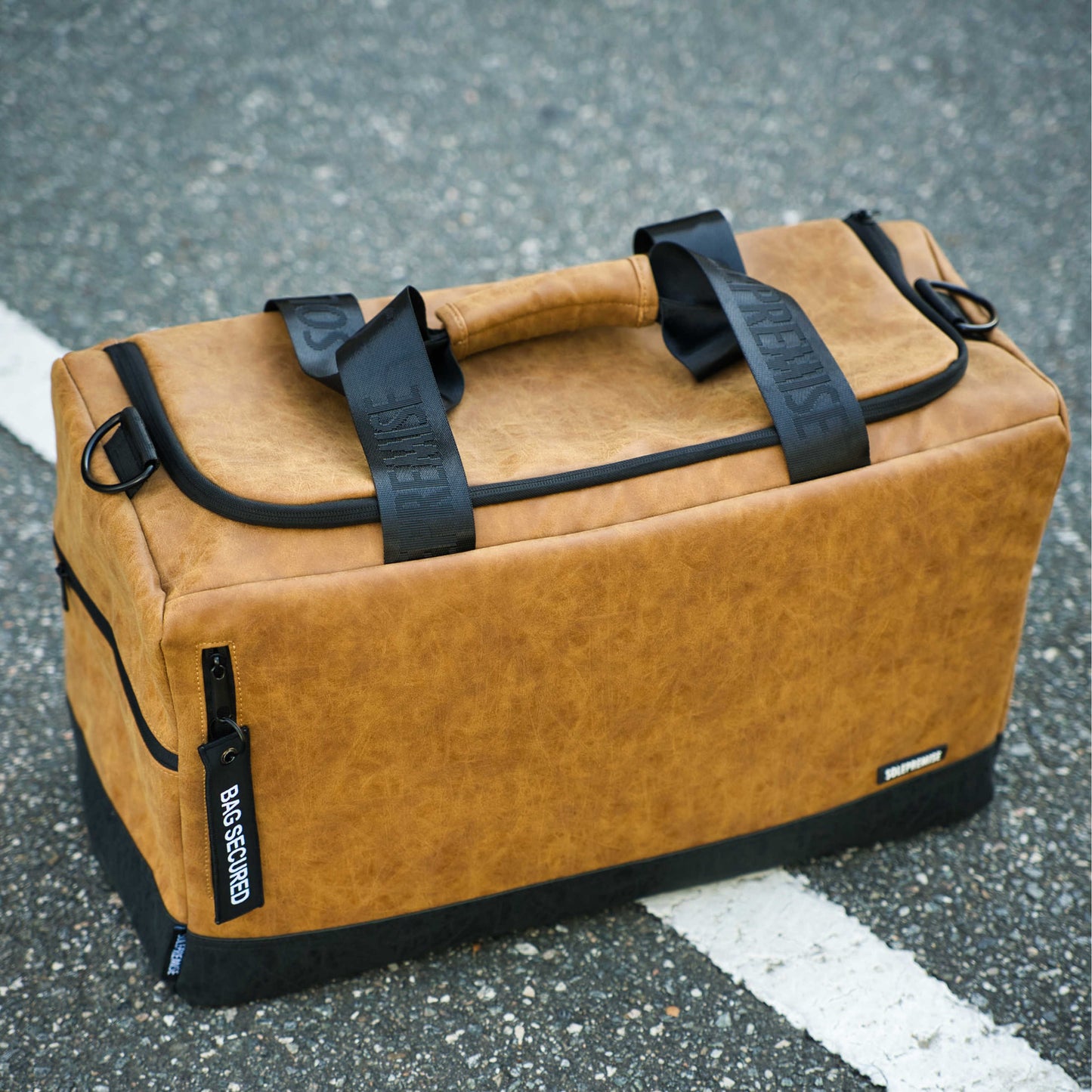 Brown Leather Sneaker Duffle