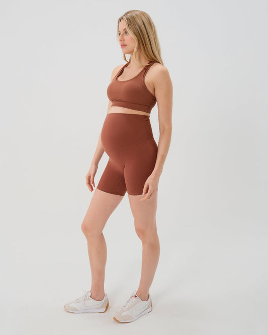 AXK CORE Maternity Bike Short - Brown
