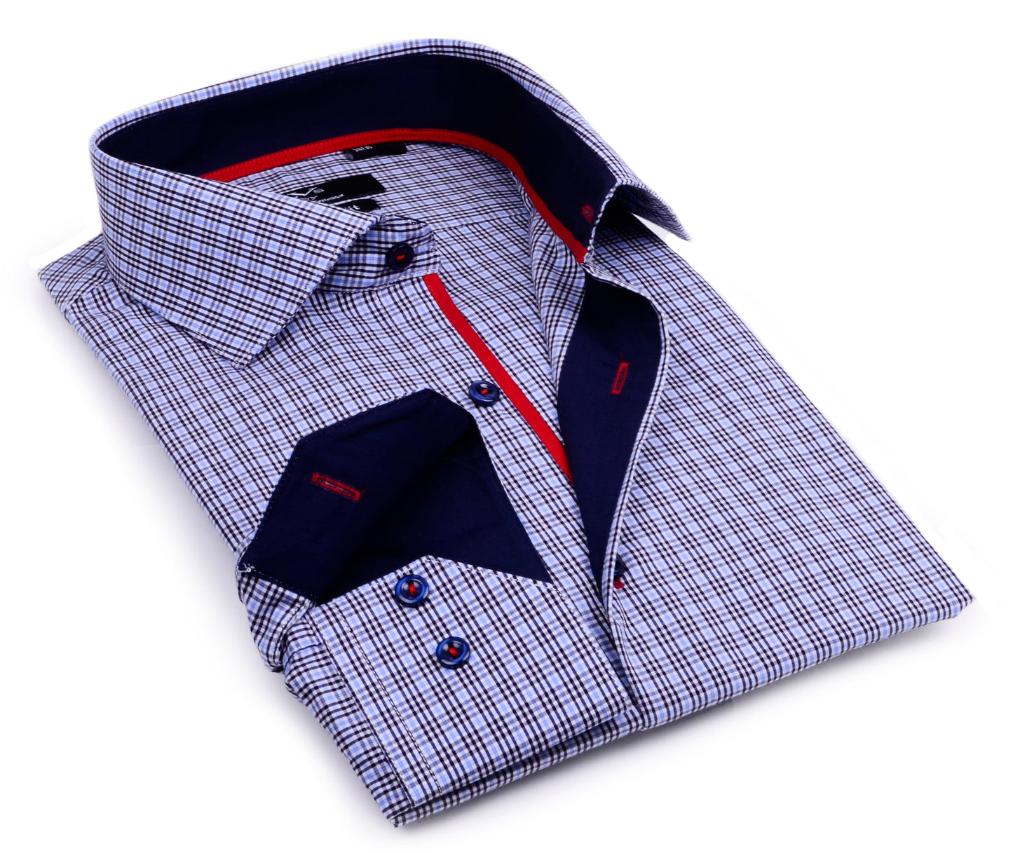 Button-Up Shirt //  - Tailored Fit - contrast  trimming - final sale