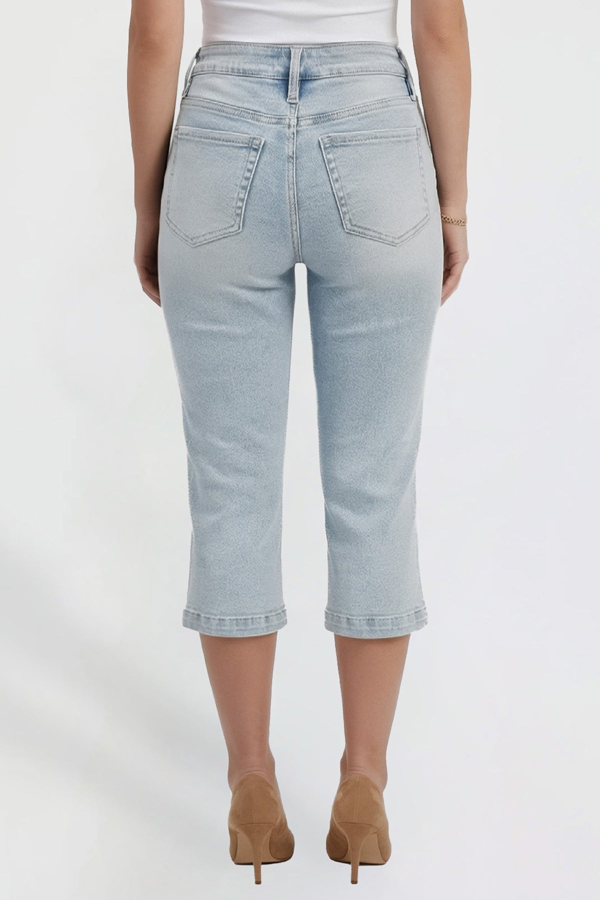 Women's Pin Tuck Capri