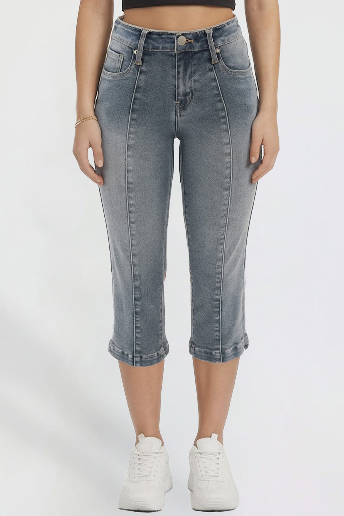 Women's Pin Tuck Capri