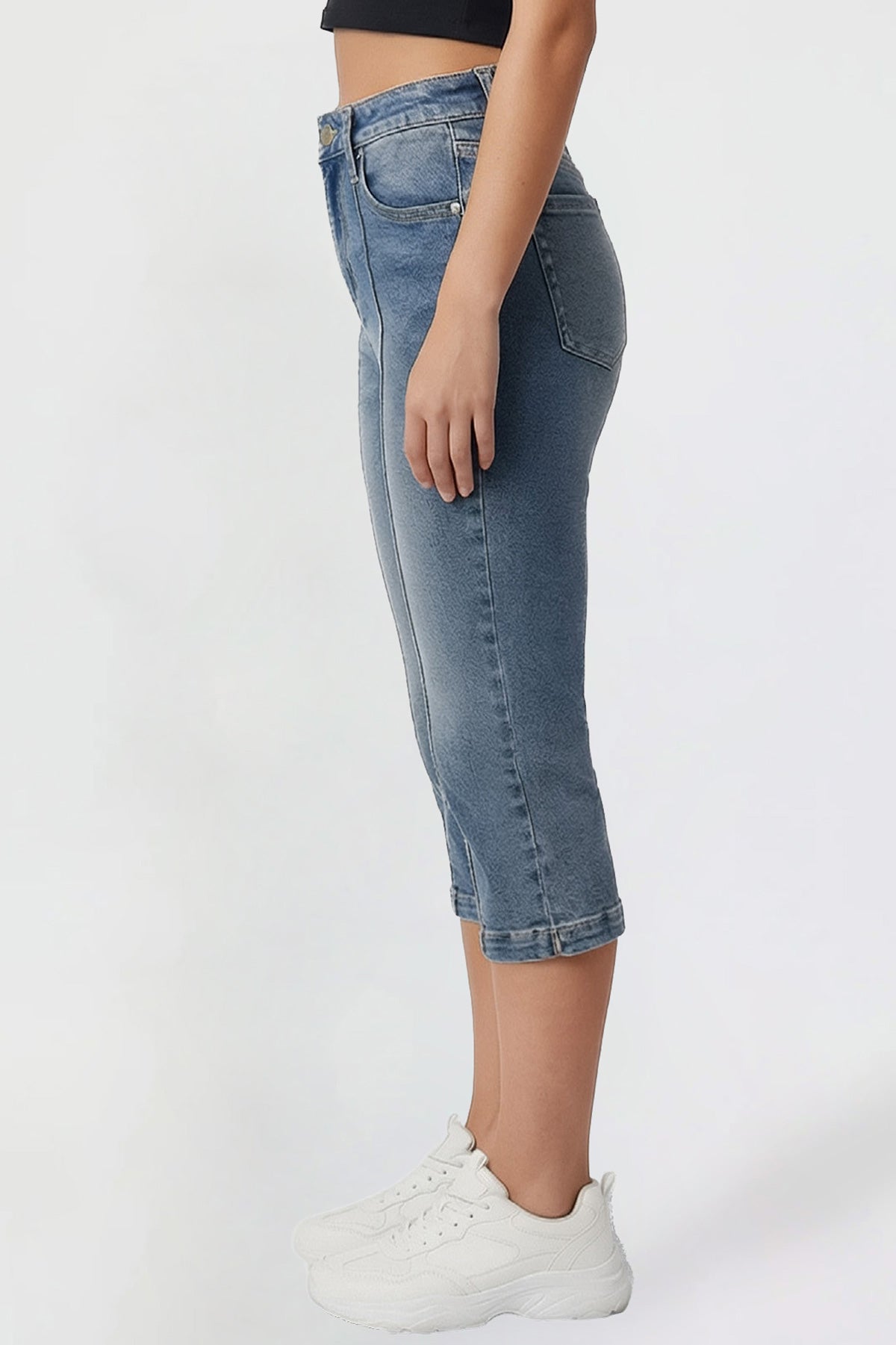 Women's Pin Tuck Capri