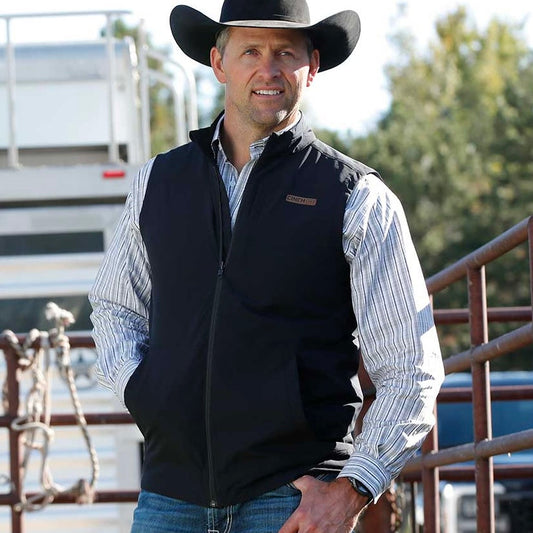 Black Canvas Vest | Cinch Mens
