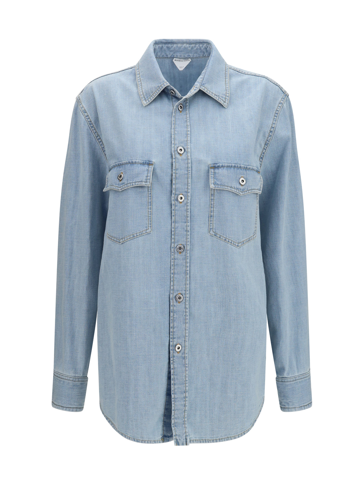 Denim Shirt Sky Bleached Light Bleach