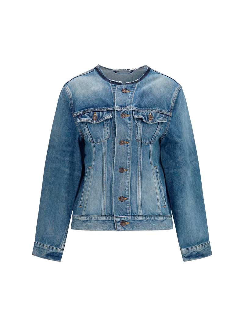 Balenciaga Denim Jacket Hourglass Dark Blue
