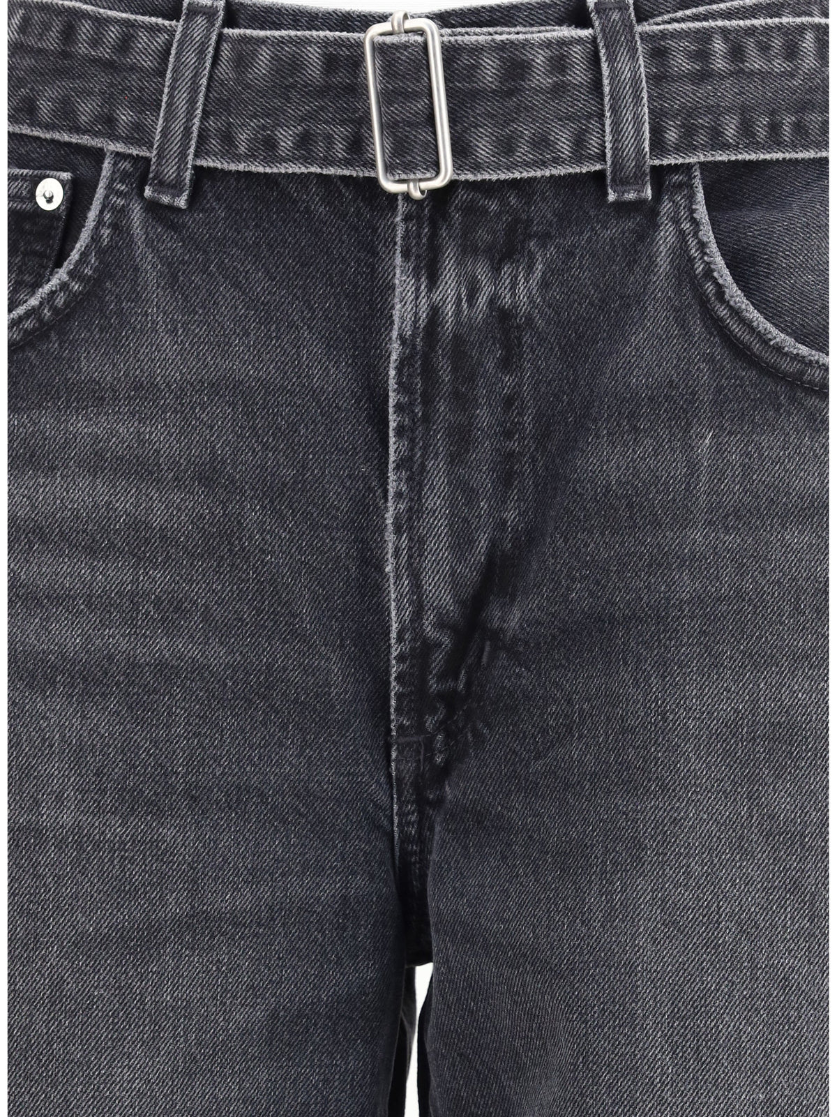 AGOLDE Jeans Cuffed Taper Wide Arcane Black Denim, view 3