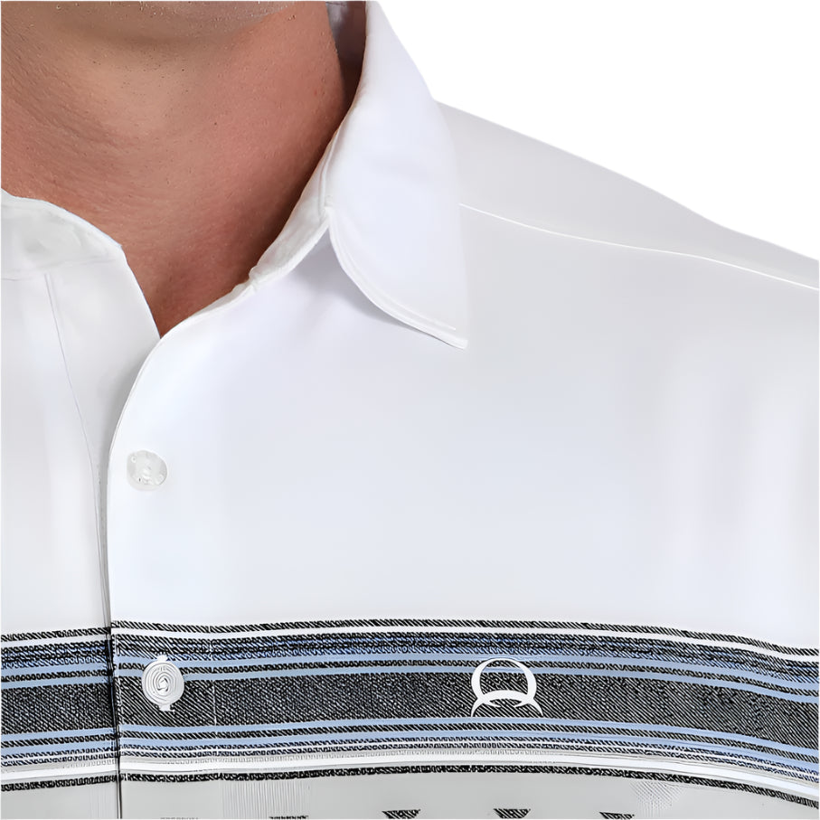 White Arena Flex Polo | Cinch