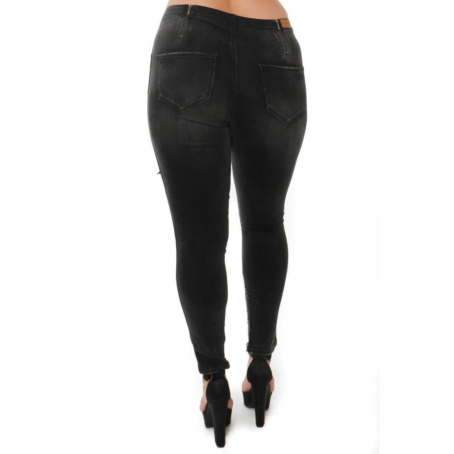 Ripped Leg Jeans Denim Fashion Style