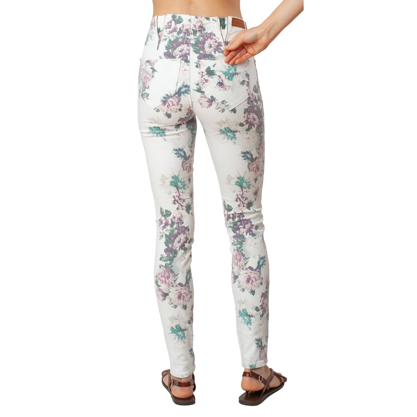 Printed Skinny Jeans Basic Signature Style