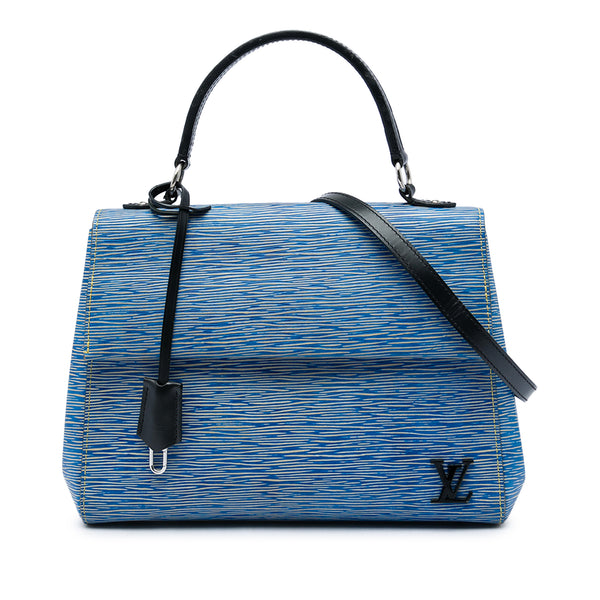 Satchel Bag Cluny MM Blue Epi Leather (Pre-Owned)