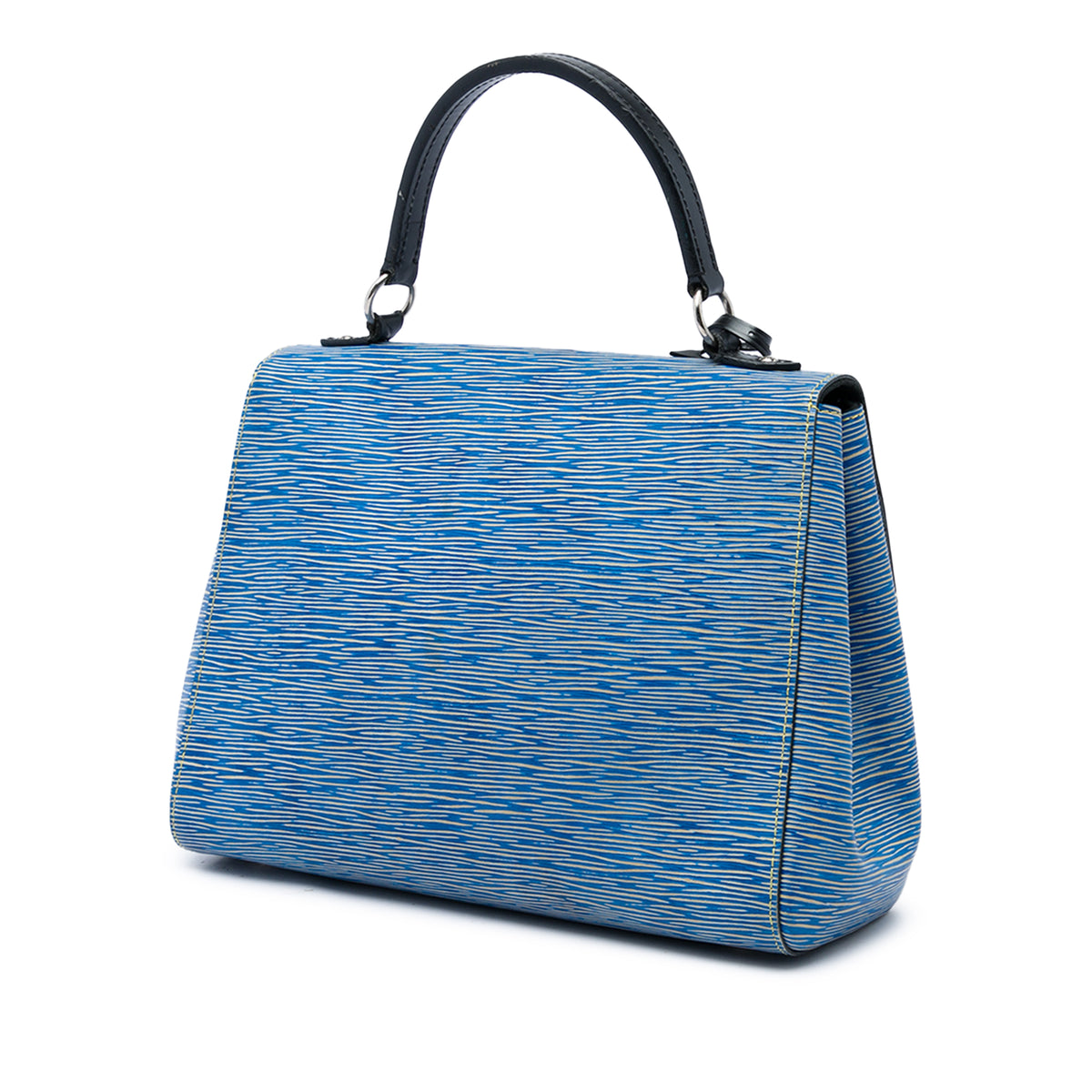 Satchel Bag Cluny MM Blue Epi Leather (Pre-Owned)