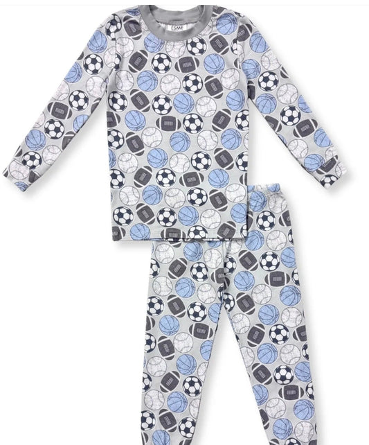 ESME - BOYS LONG SLEEVE PAJAMA SET, VARSITY