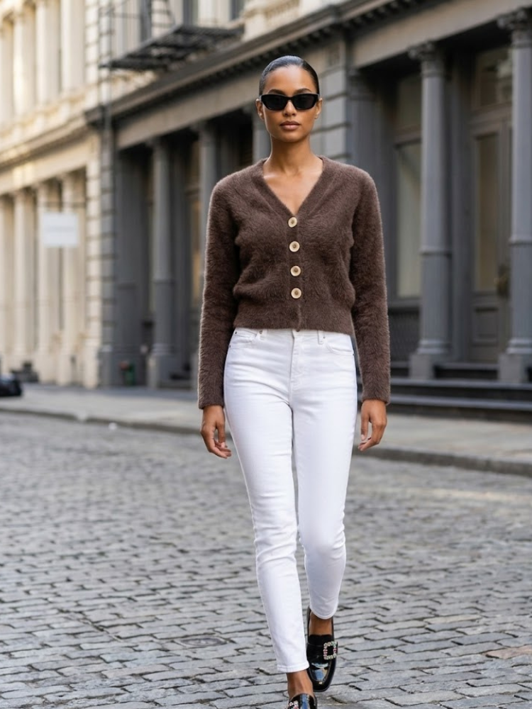 CENTRAL PARK Women's Knit Cardigan Prêt-à-Porter BYMANYC ® New York