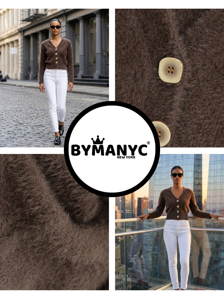 CENTRAL PARK Women's Knit Cardigan Prêt-à-Porter BYMANYC ® New York