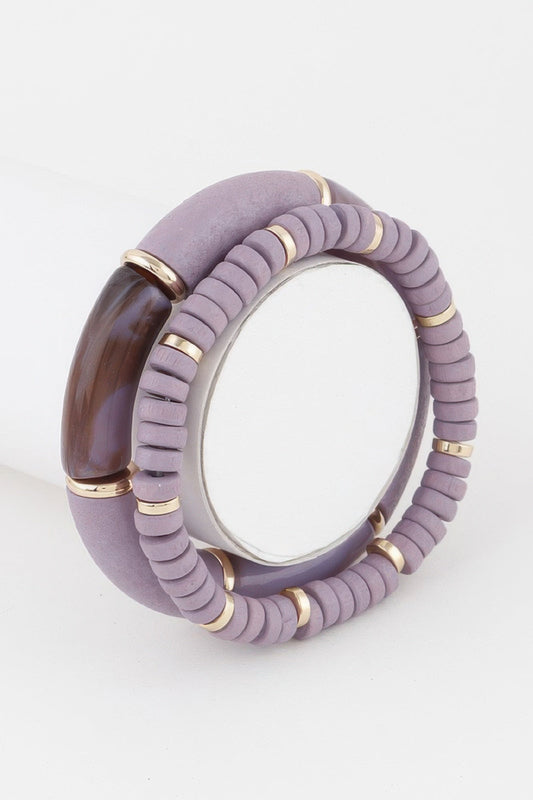CHELSEA Double Layered Bead Bracelet - New Collection PARIS LE MARAIS - BYMANYC ® New York