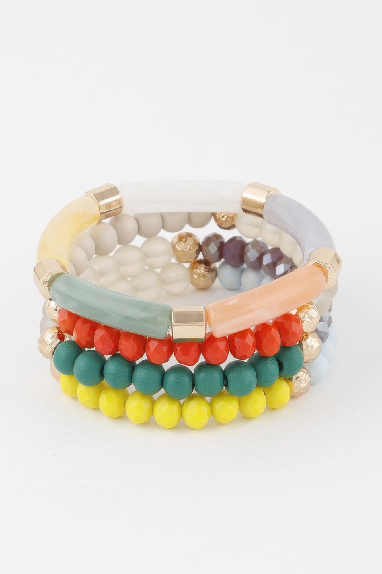 CONEY Multi Beaded Tube Bracelet - New Collection Los Angeles - BYMANYC ® New York