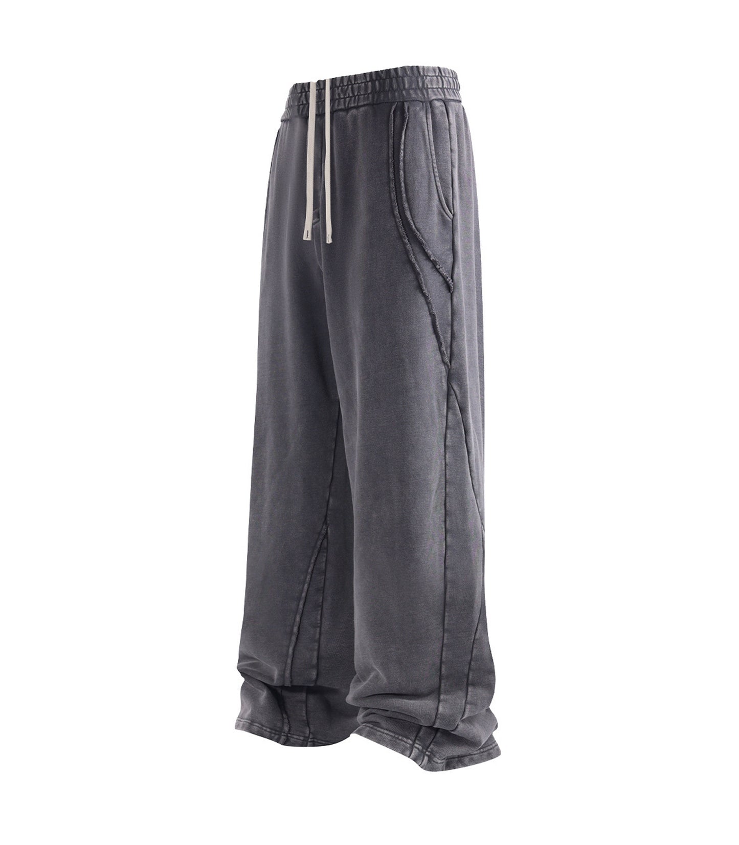 CHARCOAL PANEL SWEATPANTS