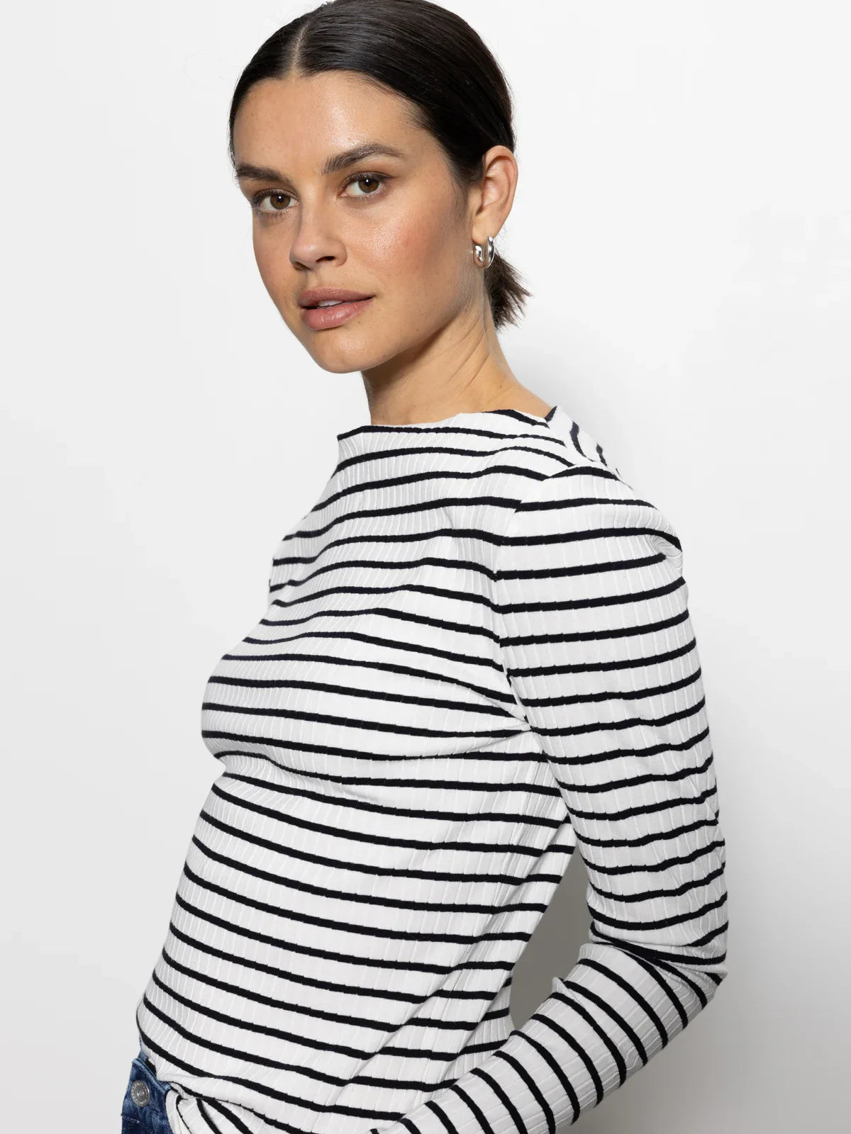 Sanctuary Long Sleeve Boatneck T-shirt